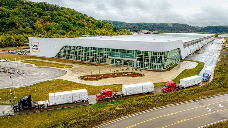 Google data center and clean energy project concept
